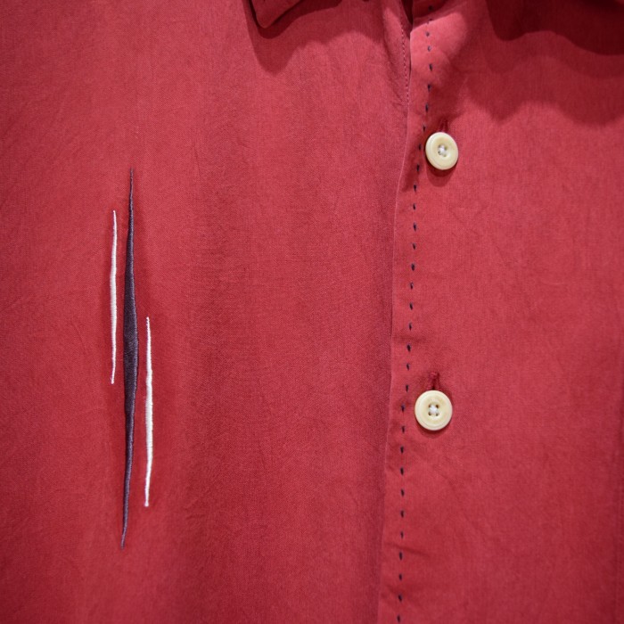 old design silk stitch shirt | Vintage.City 古着屋、古着コーデ情報を発信