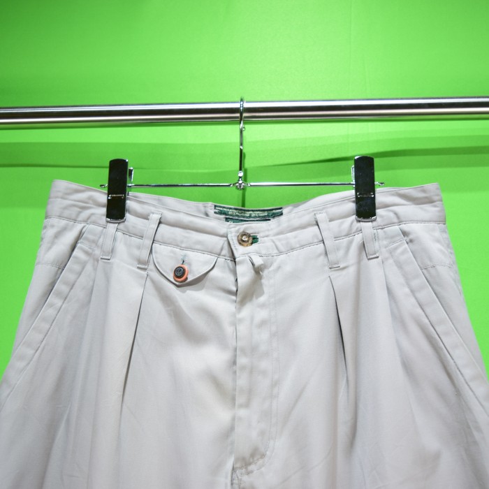 vintage euro poly cotton slacks 80s | Vintage.City 古着屋、古着コーデ情報を発信