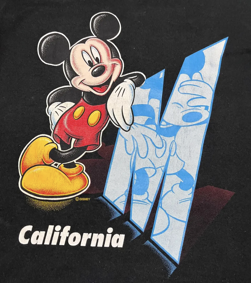 90's Disney ぶち抜きミッキー Mickey