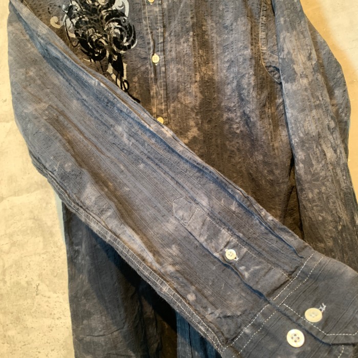 HELIX 長袖シャツ ブラック バックプリント Lサイズ　2015 | Vintage.City 古着屋、古着コーデ情報を発信
