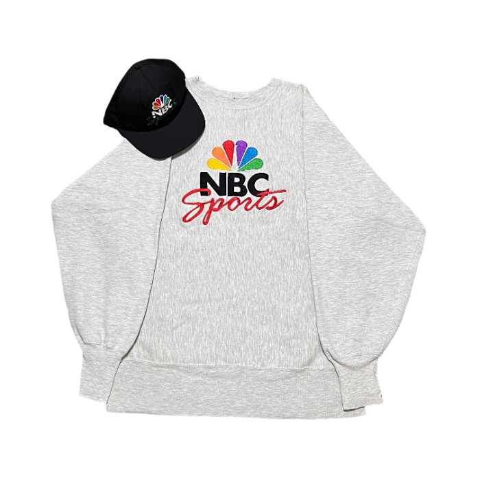 90S NBC SPORTS CHAMPION REVERSE WEAVE リバースウィーブ　nbc スポーツ　スウェット　グレー　 | Vintage.City 古着屋、古着コーデ情報を発信