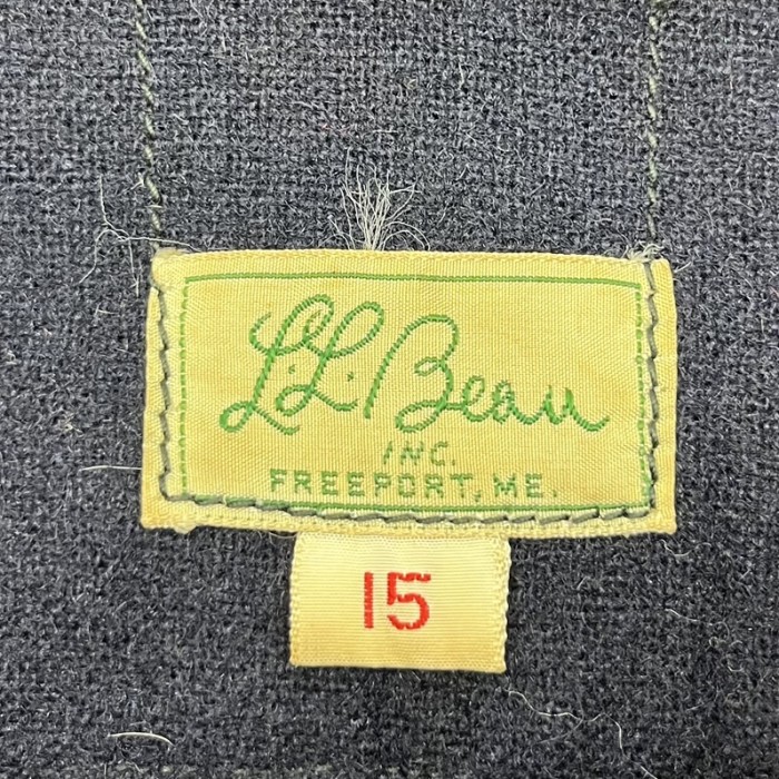 60'S LL Bean 筆記体白タグ ウール CPOシャツ ネイビー (VINTAGE) | Vintage.City 古着屋、古着コーデ情報を発信