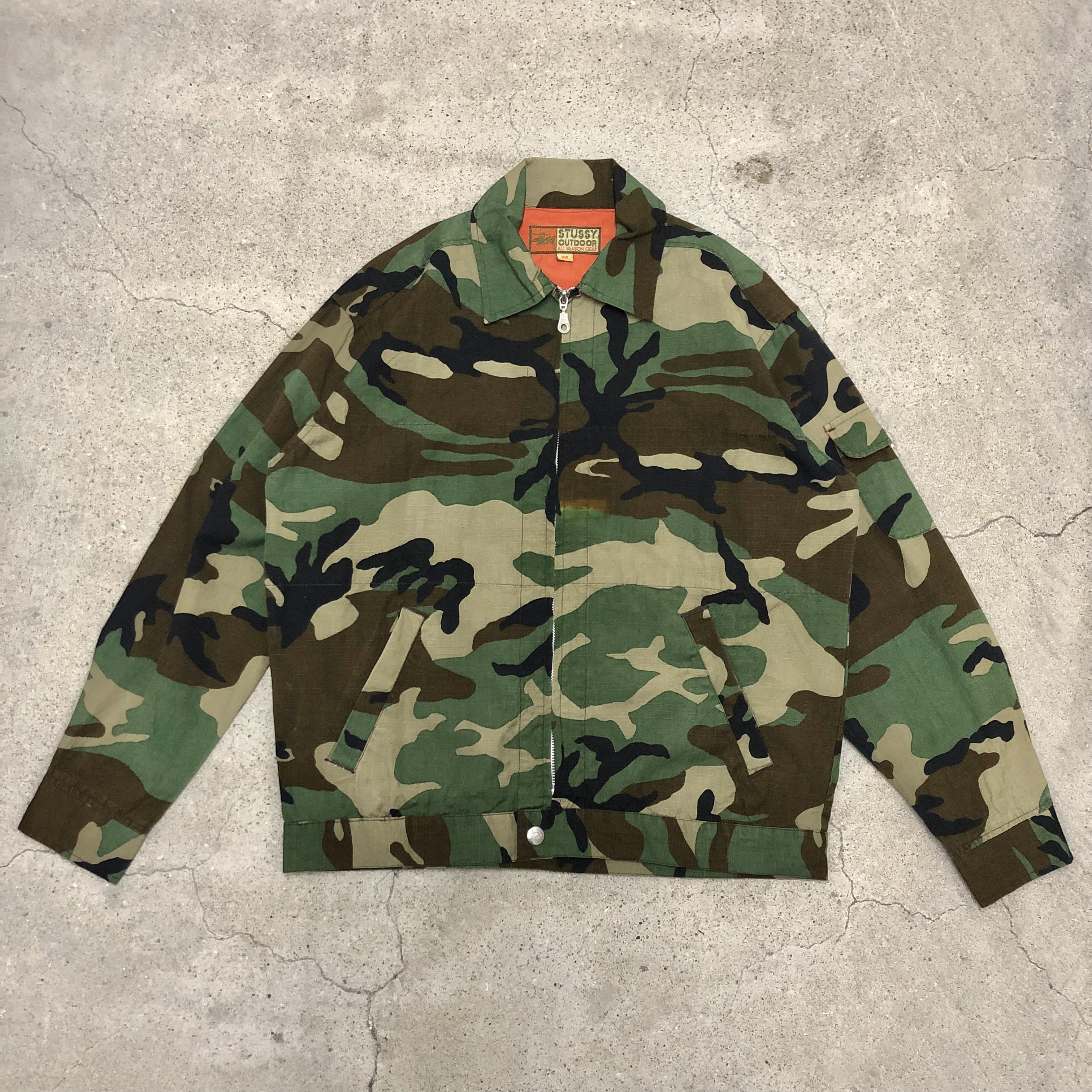 90s OLD STUSSY/STUSSY OUTDOOR/Military Jacket/USA製/M/ミリタリー ...