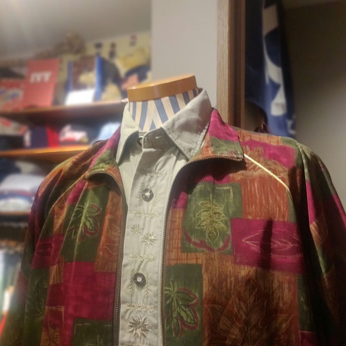 90s～ teddi leafpattern jacket madeinmexico | Vintage.City 빈티지숍, 빈티지 코디 정보