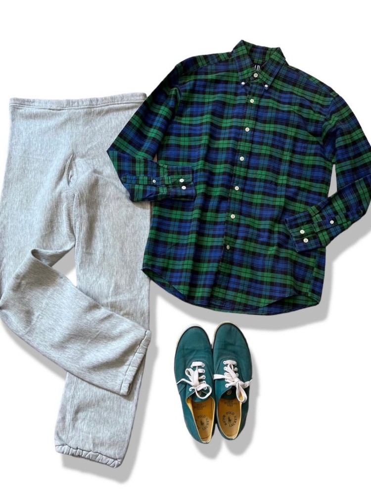 グリーンのチェックシャツに
スウェットパンツを合わせたラフな
アメカジスタイル
#アメカジ美人 | 빈티지 코디 스냅은 Vintage.City에서 체크