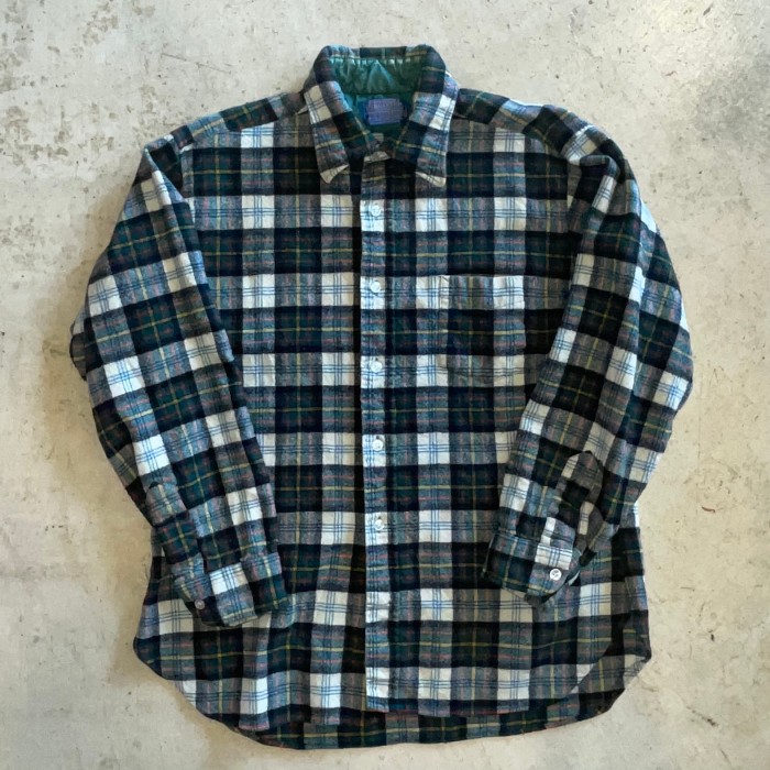 PENDLETON ネルシャツ XL マルチ カラーチェック ウール | Vintage.City 빈티지숍, 빈티지 코디 정보