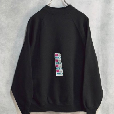 dead stock 90s " hanes " black sweatshirts | Vintage.City 古着屋、古着コーデ情報を発信