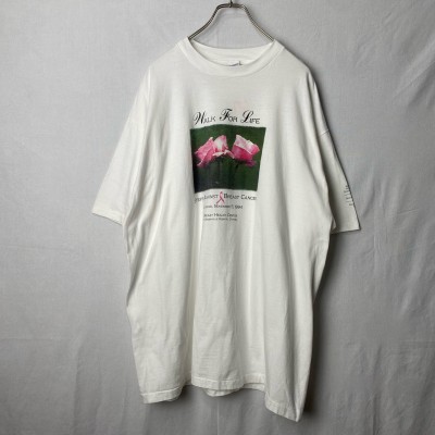 90s フラワーTシャツ 花 フォトプリント 古着 白 ホワイト USA製 | Vintage.City 古着屋、古着コーデ情報を発信