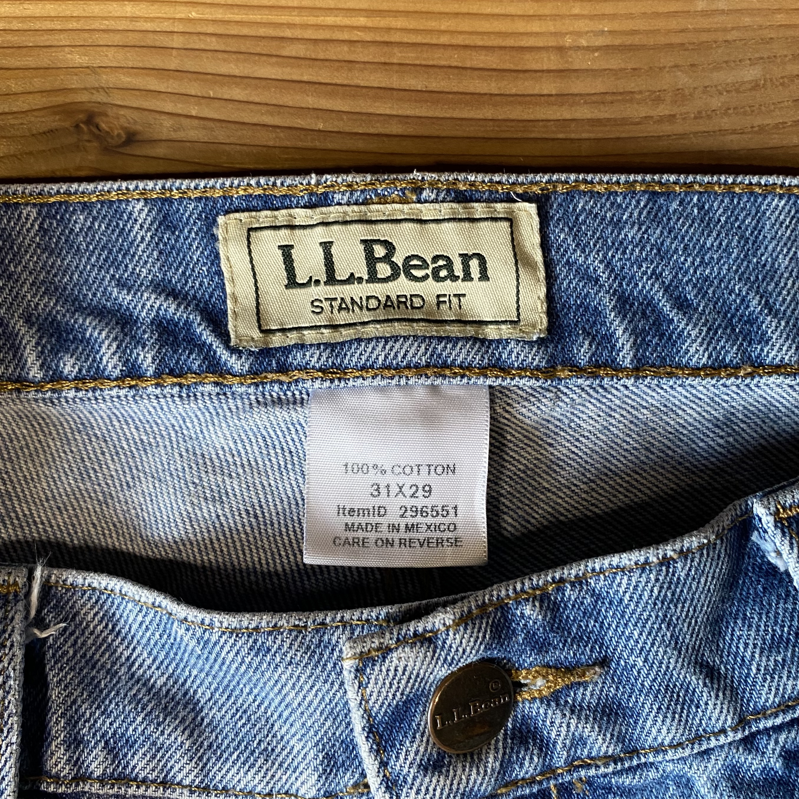 L.L.Bean 『standerd fit』washed denim pants | Vintage.City