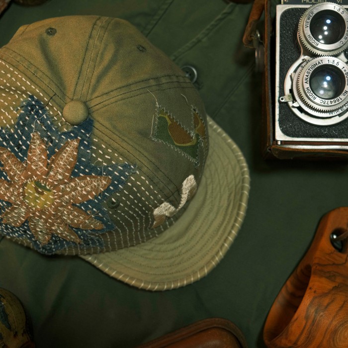 刺子キャップ 帽子、ビンテージカスタム、刺子パッチワーク | Vintage.City 빈티지숍, 빈티지 코디 정보
