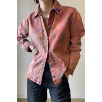 pattern denim jacket | Vintage.City 古着屋、古着コーデ情報を発信