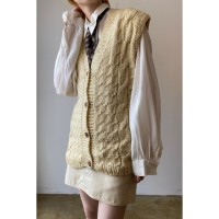 cable knit vest | Vintage.City 古着屋、古着コーデ情報を発信