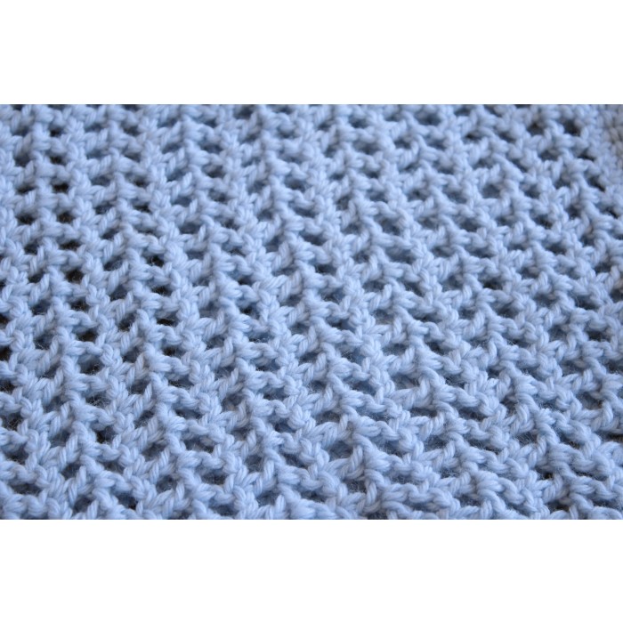 Crochet Knit Handmade Totebag “Light Blue” | Vintage.City 古着屋、古着コーデ情報を発信