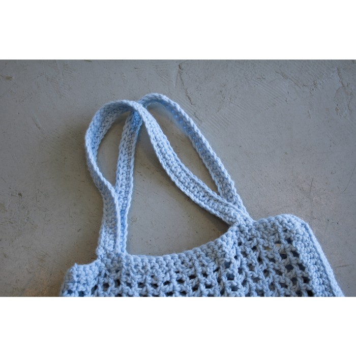 Crochet Knit Handmade Totebag “Light Blue” | Vintage.City Vintage Shops, Vintage Fashion Trends