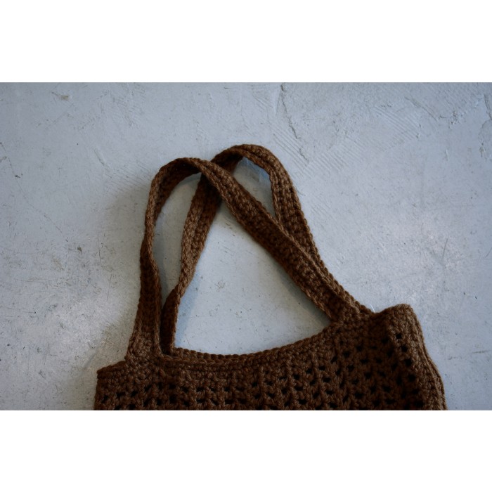 Crochet Knit Handmade Totebag “Brown” | Vintage.City 빈티지숍, 빈티지 코디 정보