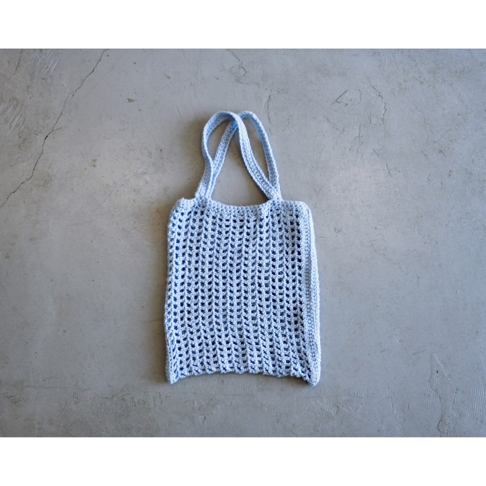 Crochet Knit Handmade Totebag “Light Blue” | Vintage.City 빈티지숍, 빈티지 코디 정보