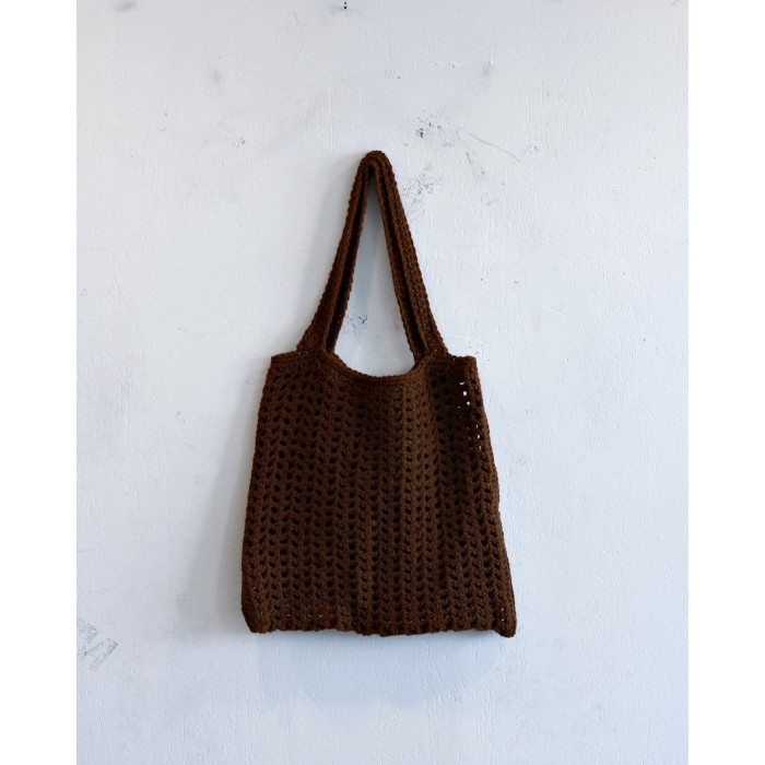 Crochet Knit Handmade Totebag “Brown” | Vintage.City Vintage Shops, Vintage Fashion Trends