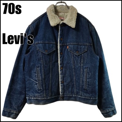 70s Levi's　リーバイス　ボア　デニムジャケット　Gジャン　オレンジタブ　USA製　サイズL相当 | Vintage.City 古着屋、古着コーデ情報を発信