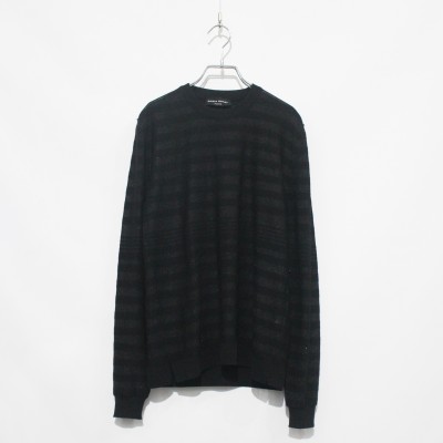 2000s “SONIA RYKIEL” metallic border knit sweater | Vintage.City 古着屋、古着コーデ情報を発信