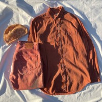 "ST JOHN'S BAY" Orange Denim Shirt | Vintage.City Vintage Shops, Vintage Fashion Trends