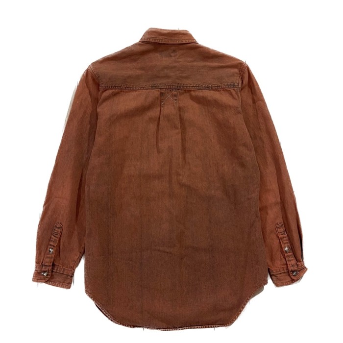 "ST JOHN'S BAY" Orange Denim Shirt | Vintage.City 古着屋、古着コーデ情報を発信