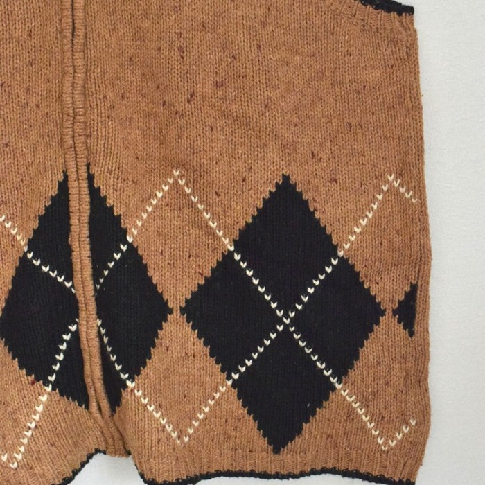 90s " st jones bay " wool x nylon x ramie x acrylic knit vest | Vintage.City 古着屋、古着コーデ情報を発信