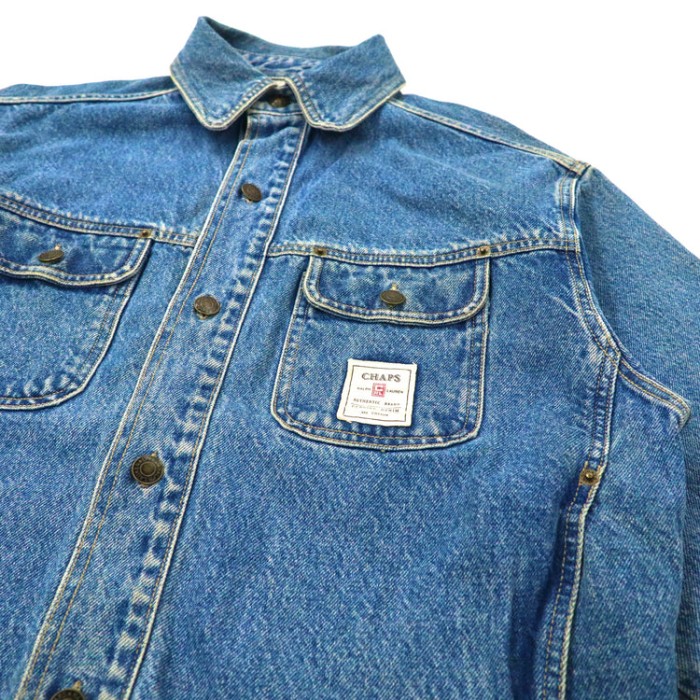 CHAPS RALPH LAUREN デニムジャケット バックロゴ 90s | Vintage.City 古着屋、古着コーデ情報を発信