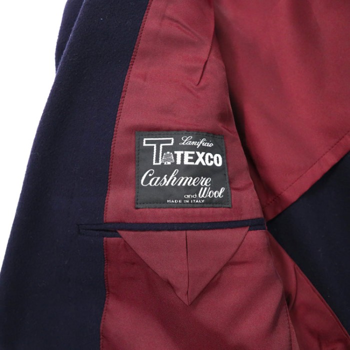 TRUMPETER カシミア 2Bテーラードジャケット M ネイビー イタリア製 | Vintage.City 古着屋、古着コーデ情報を発信