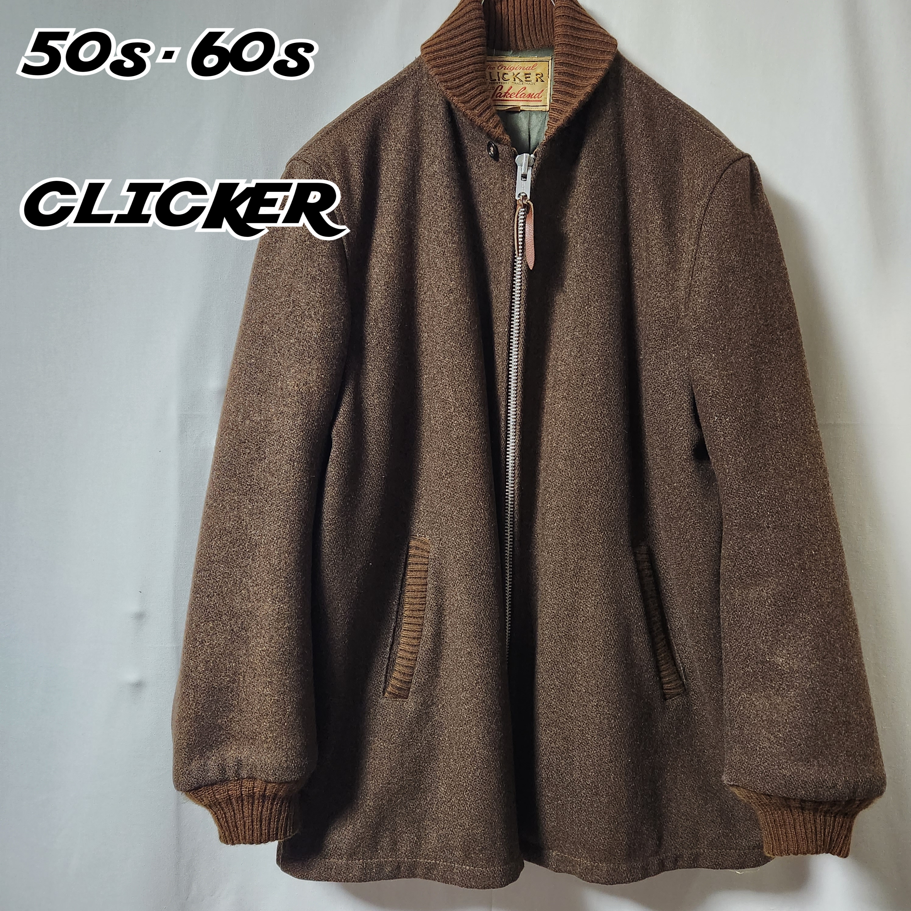 50s CLICKER ファラオジャケット タロンジップ サイズ L相当 | Vintage