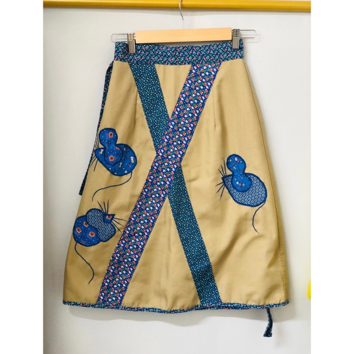 70s Patchwork wrap skirt | Vintage.City 古着屋、古着コーデ情報を発信