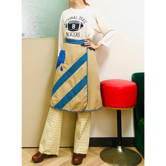 70s Patchwork wrap skirt | Vintage.City 古着屋、古着コーデ情報を発信