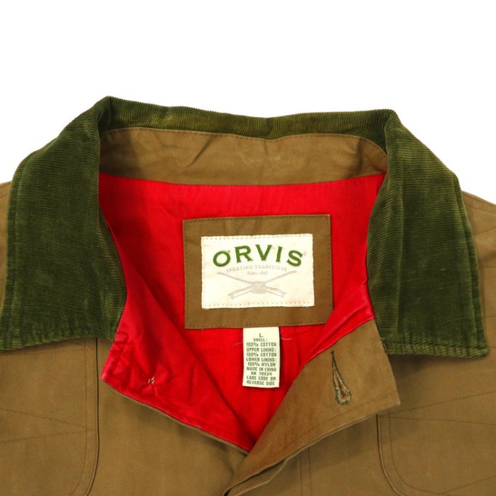 ORVIS ハンティングジャケット L ブラウン 襟コーデュロイ 90s | Vintage.City 古着屋、古着コーデ情報を発信