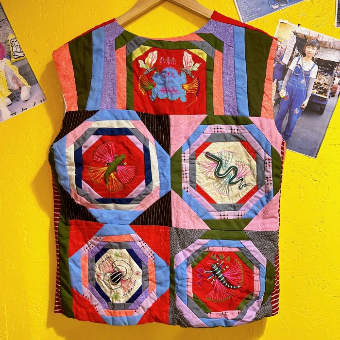 vintage hand quilt china vest/2429 | Vintage.City 빈티지숍, 빈티지 코디 정보