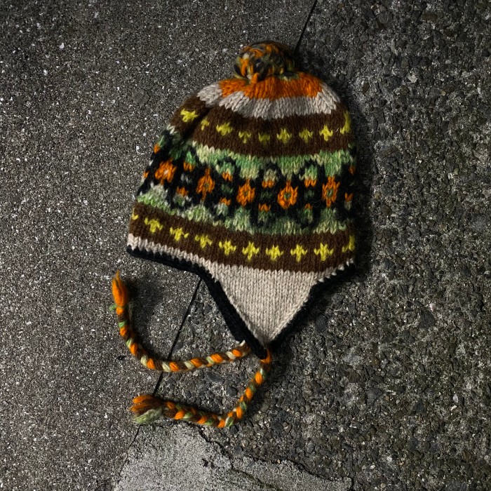 old unknown EAR FLAP beanie | Vintage.City 古着屋、古着コーデ情報を発信