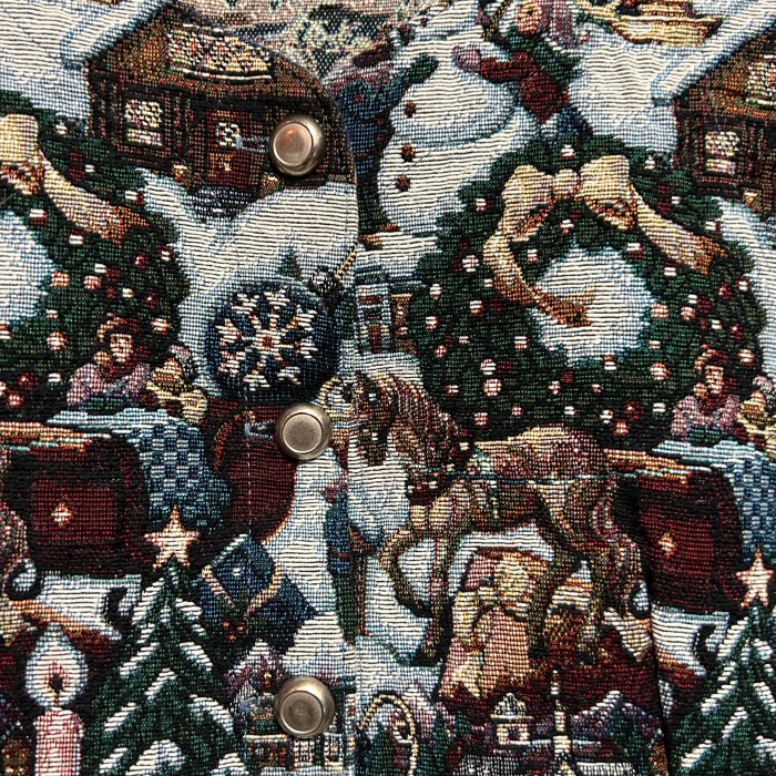 124)ビンテージクリスマスゴブランベスト | Vintage.City 빈티지숍, 빈티지 코디 정보