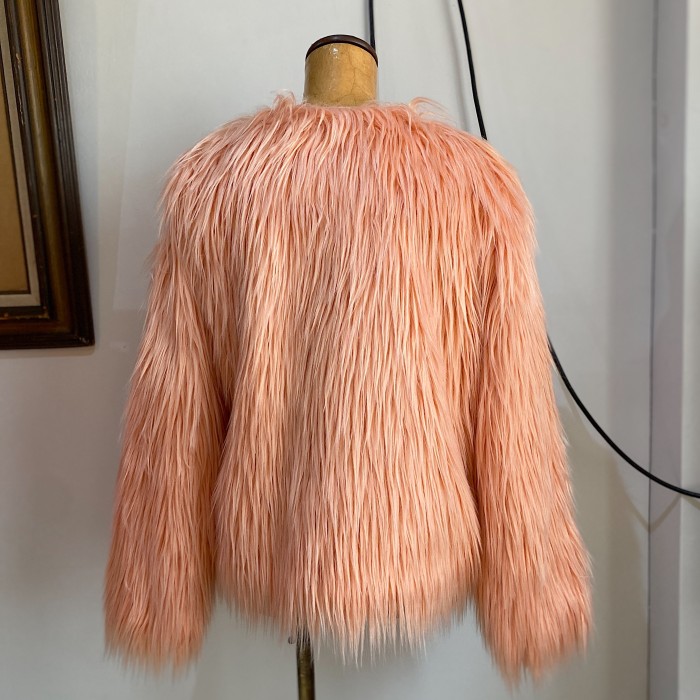 Pink fake fur jacket | Vintage.City 빈티지숍, 빈티지 코디 정보