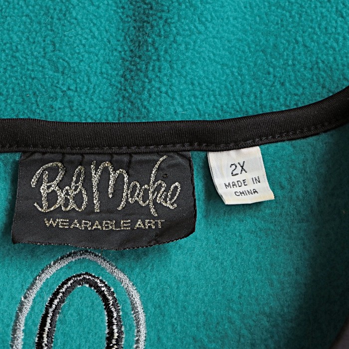 ボブマッキー 刺繍 エンブロイダリー フリース カーディガン ジャケット | Vintage.City 빈티지숍, 빈티지 코디 정보