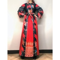 70s Patchwork maxi dress | Vintage.City ヴィンテージ 古着