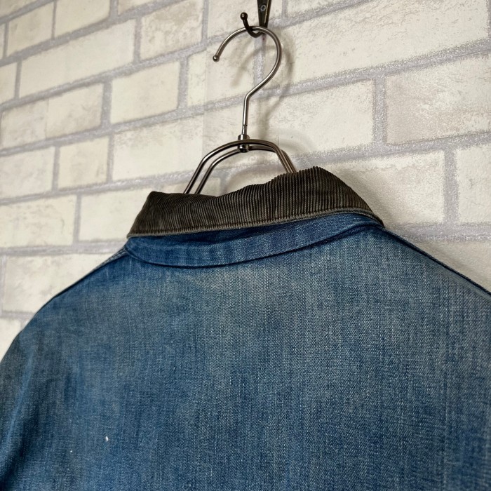 Work Leisuer   カバーオール　L   襟コーデュロイ | Vintage.City 古着屋、古着コーデ情報を発信