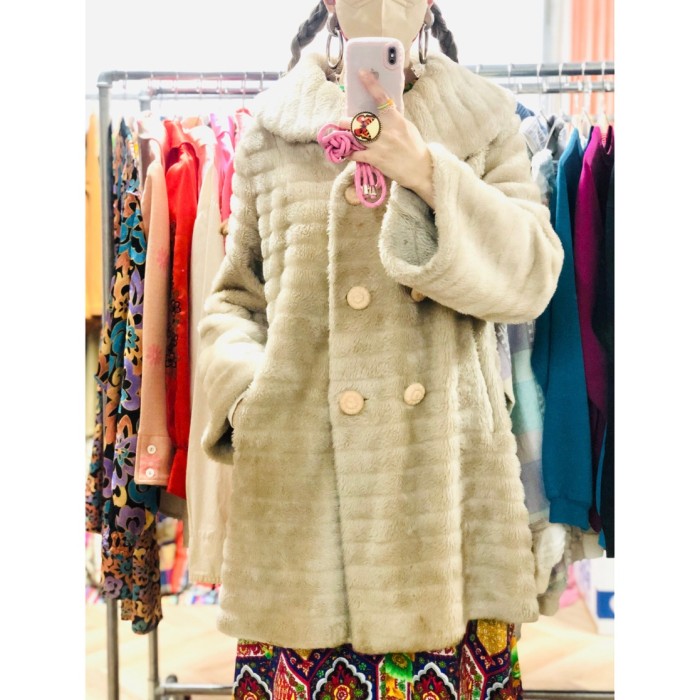 Vintage faux fur coat | Vintage.City 빈티지숍, 빈티지 코디 정보