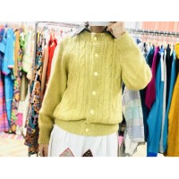Vintage yellow knit cardigan | Vintage.City ヴィンテージ 古着
