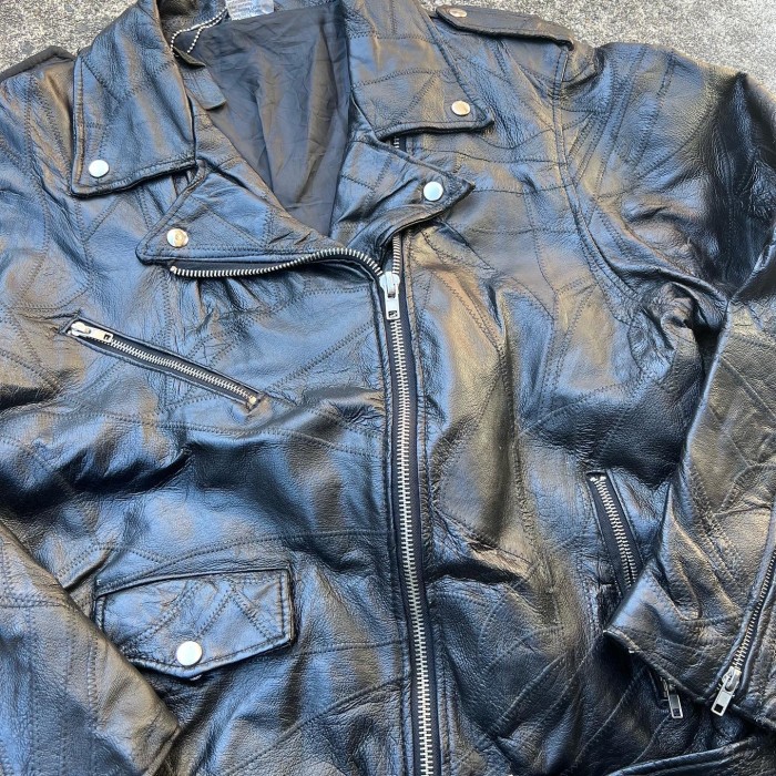 big double leather riders | Vintage.City 古着屋、古着コーデ情報を発信
