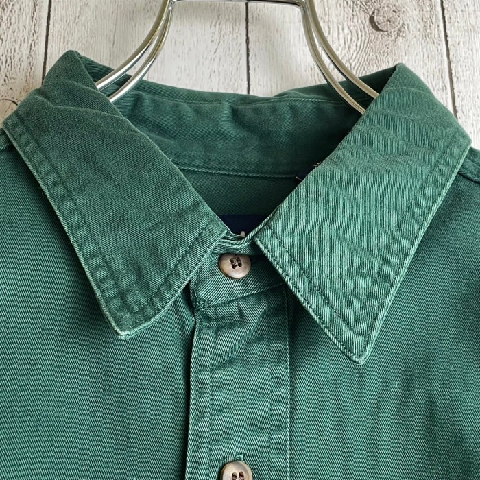 OLD GAP   90s オーバーサイズ 無地 カーキ  コットンシャツ | Vintage.City 古着屋、古着コーデ情報を発信