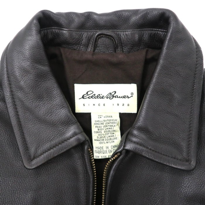 EDDIE BAUER シングルライダースジャケット S ブラック 90s | Vintage.City 古着屋、古着コーデ情報を発信