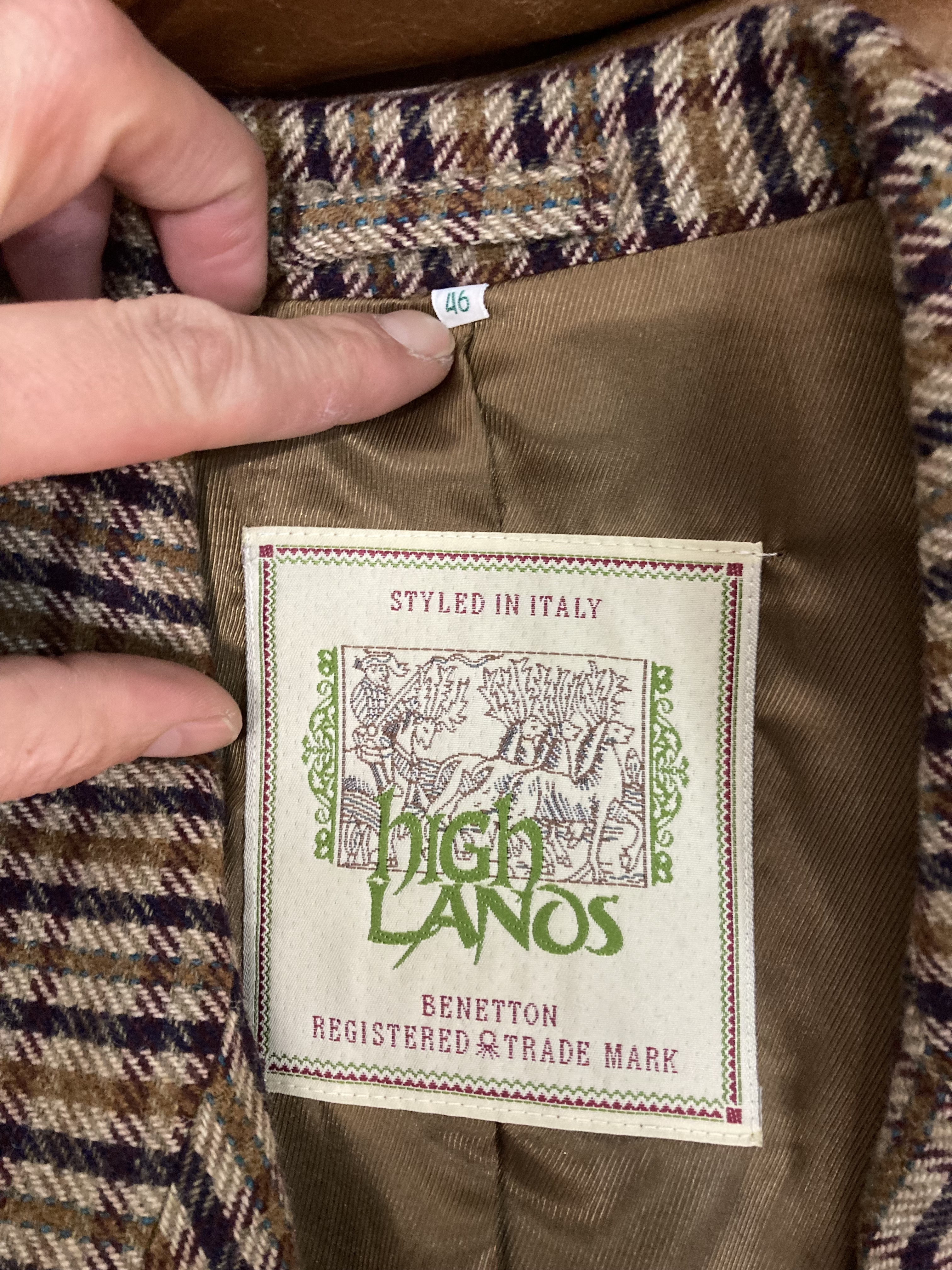 's BENTTON high LANOS wool long jacket   Vintage.City