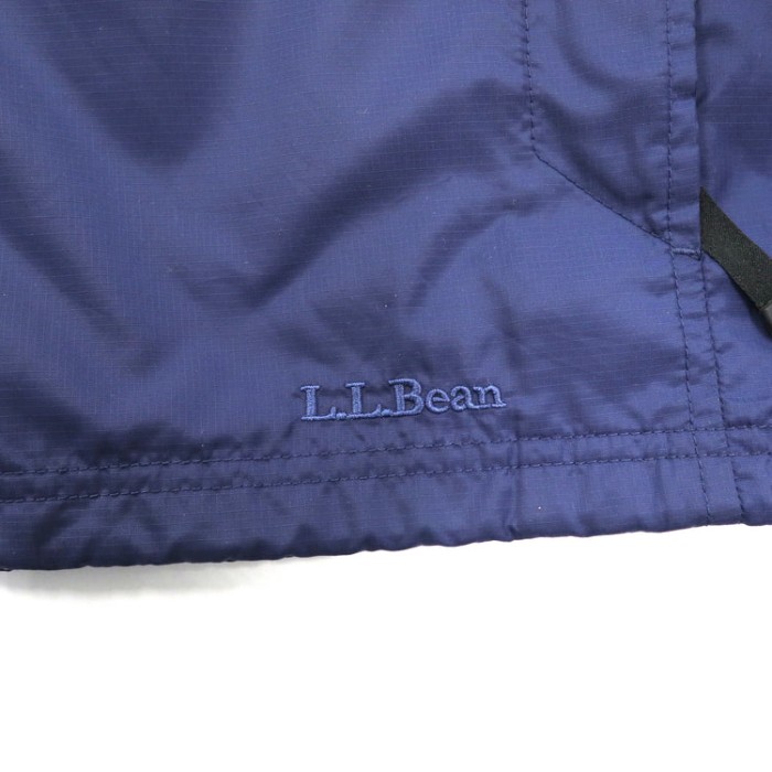 L.L.BEAN ナイロンジャケット L ネイビー ドローコード フード収納式 | Vintage.City 古着屋、古着コーデ情報を発信
