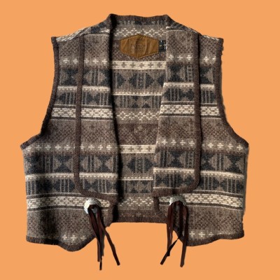 【WOOLRICH】shawl collar native vest | Vintage.City ヴィンテージ 古着
