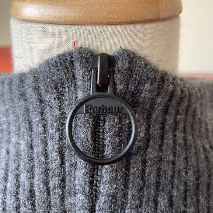 Barbour ハーフジップ ニット セーター グレー | Vintage.City 古着屋、古着コーデ情報を発信