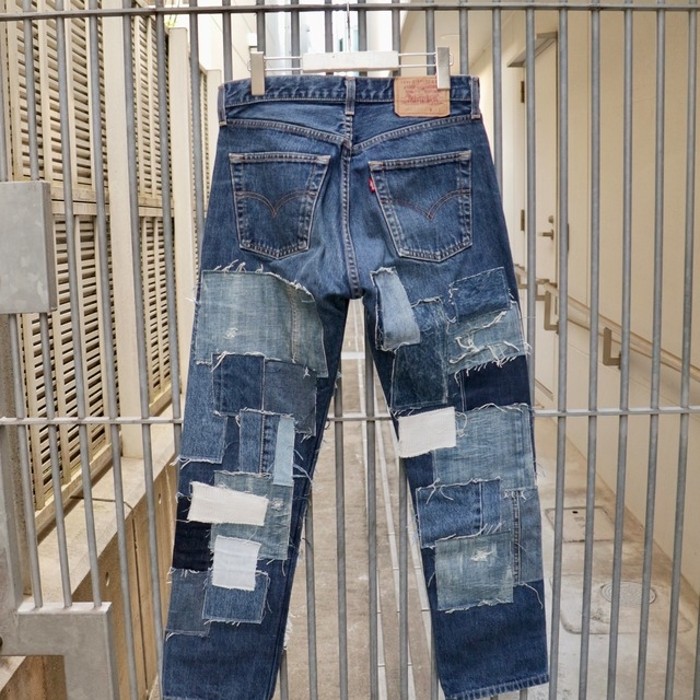 Custom Tapered Crust Denim Pants | Vintage.City 빈티지숍, 빈티지 코디 정보
