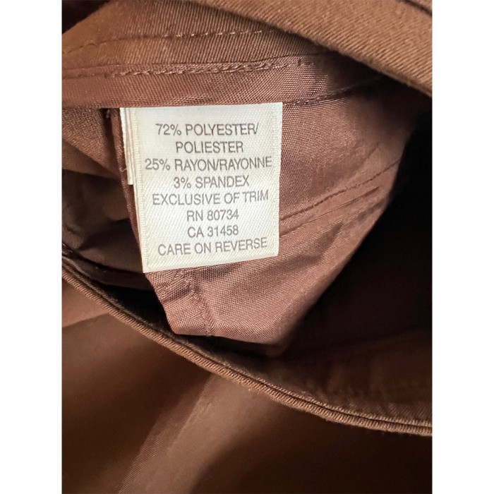 brown center pressed pants | Vintage.City 빈티지숍, 빈티지 코디 정보
